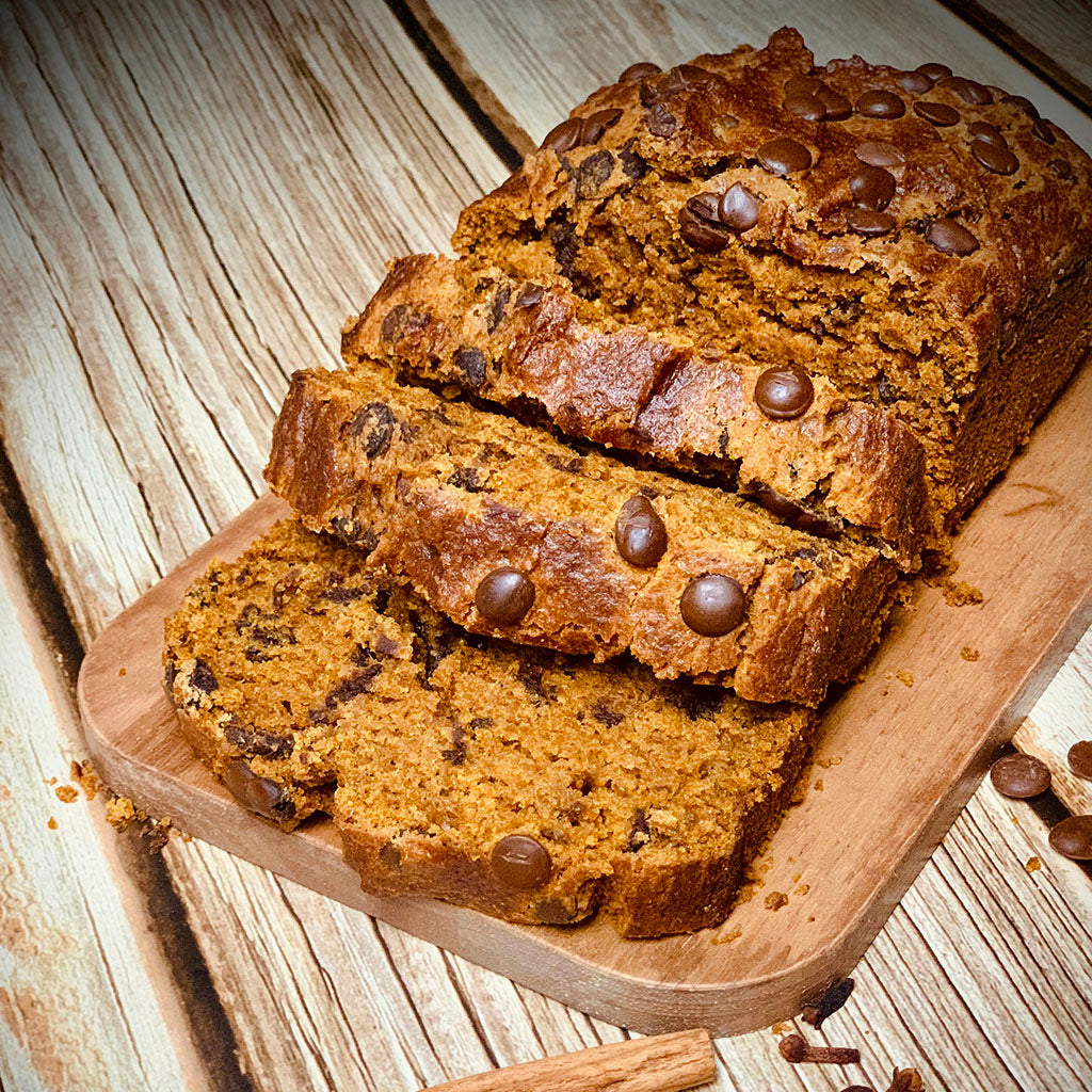 CAROB CHIP PUMPKIN BREAD